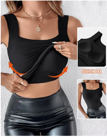 🔥U Neck Shapewear Built-in Bra Tank (🎁⏰Final Day: BUY 2 GET 1 FREE)